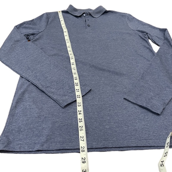ASOS | MEN’S LONG SLEEVE POLO SHIRT | HEATHER BLUE | S | NWOT - Picture 6 of 8